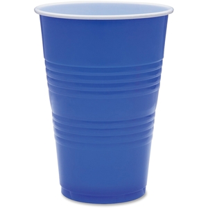 Genuine Joe 11250 Party Cups, 16oz., 50/PK, Blue by Genuine Joe