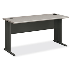 The HON Company 66577G2S Desk, 60"x24"x29-1/2", Patterned Gray/Charcoal by HON