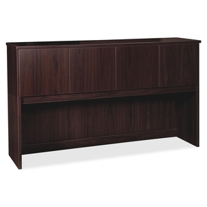 Lorell Furniture 79045 Hutch w/Doors, 66"x16"x39", Espresso by Lorell