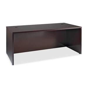 Lorell Furniture 87801 Rectangular Desk Shell,72"x36"x29",Mahogany by Lorell