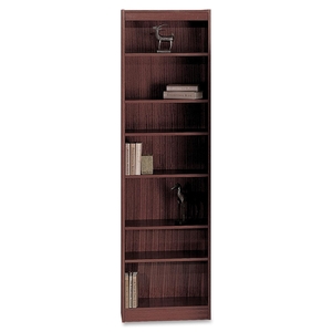 Safco Products 1515MHC 7-Shelf Baby Bookcase, 24"x12"x84", Mahogany by Safco