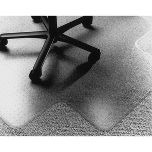 National Industries For the Blind 7220015772528 Floor Mat, PVC, Low/Med Pile, 46"x60", 25"x12" Lip, Clear by SKILCRAFT