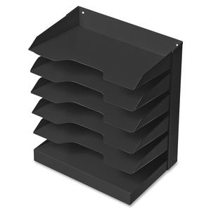 National Industries For the Blind 7520-01-457-0719 Desktop Organizer, 6 Shelf, 12"Wx8-1/2"Dx15"H, Black by SKILCRAFT