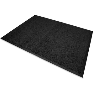 Genuine Joe 58354 Indoor Wiper Mat, Nylon Carpet, Rubber Back, 3'x5', Gray by Genuine Joe