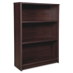 Lorell Furniture 79050 3-Shelf Bookcase, 34"x12'x48", Espresso by Lorell