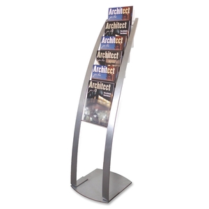 Deflecto Corporation 693145 Literature Floor Stand, 6 Compartments, 13"x16-1/2"x49", SR by Deflect-o