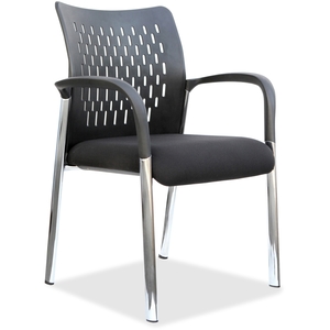 Lorell Furniture 52122 Guest Chair, Ventilated Back, Mesh Seat, 26"x25"x39", BK by Lorell