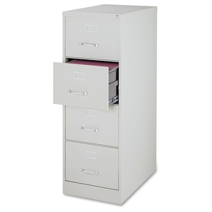 The Dial Corporation 88047 Vertical File Cabinet, 4 DR, LGL, 18"X28-1/2"X52", LGY by Lorell