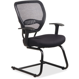 Office Star Products 5505 Executive Guest Chair, 26-1/2"x26-1/2"x37-1/4", Black by Office Star