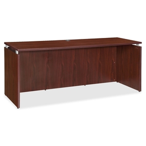 TOMBOW 68690 Laminated Credenza, 66"x24"x29-1/2", Mahogany by Lorell