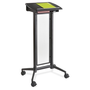 Impromptu Lectern, 26-1/2"x18-3/4"x46-1/2", Black by Safco