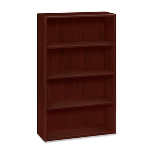 The HON Company 10754NN 4-Shelf Bookcase, 36"x13-1/8"x57-1/8", Mahogany by HON