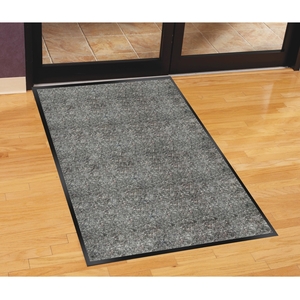 Genuine Joe 56462 Indoor Mat, Moisture Absorbent, Vinyl Back, 4'x6', Charcoal by Genuine Joe