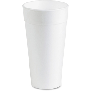 Genuine Joe 25250 Styrofoam Cups, 20 oz, 500 CT, White by Genuine Joe