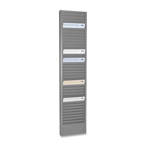 MMF INDUSTRIES 20601 Swipe Card Racks, Horizontal, 4-1/8"x1"x18-7/8", Gray by MMF