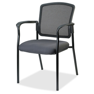 Lorell Furniture 23101 Guest Chair w/Arms, 25-4/5"x20"x32", Gray by Lorell