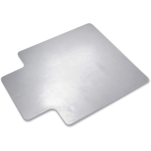 National Industries For the Blind 7220015772529 Floor Mat, PVC, Low/Med Pile, 45"x53", 25"x12" Lip, Clear by SKILCRAFT