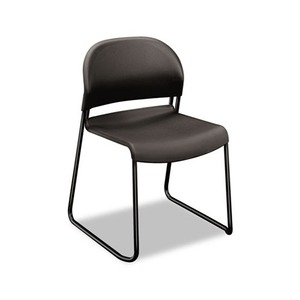 HON COMPANY 403112T GuestStacker Series Chair, Charcoal with Black Finish Legs, 4/Carton by HON COMPANY