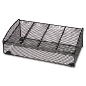 Helix 21561 Desk Valet, Organizer,12-1/4"x6-1/4"x4-1/2", Black Mesh by Lorell