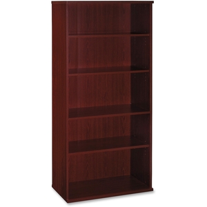 Bush Industries, Inc WC36714 Bookcase, Open Double, 35-5/8"x15-3/8"x72-7/8", Mahogany by Bush Business Furniture