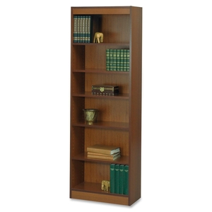 Safco Products 1512CYC 6-Shelf Baby Bookcase, 24"x12"x72", Cherry by Safco