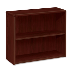 The HON Company 10752NN 2-Shelf Bookcase, 36"x13-1/8"x29-5/8", Mahogany by HON