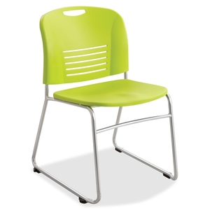 Safco Products 4292GS Sled Base Stack Chairs, 22-1/2"x19-1/2"x32-1/2", 2/CT, GSGN by Safco