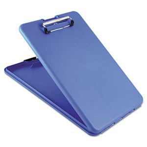SlimMate Storage Clipboard, 1/2" Capacity, Holds 8 1/2w x 12h, Blue by SAUNDERS MFG. CO., INC.