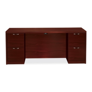 The HON Company 115900AFNN Credenza, Full Kneespace, 4 File,72"x24"x29-1/2", Mahogany by HON