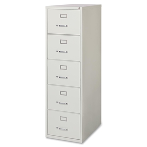 Stride, Inc 88050 Vertical File Cabinet, 5 DR, LGL, 18"x28-1/2",61-3/4", LGY by Lorell