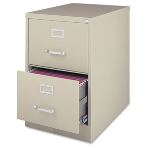 Lorell Furniture 88042 Vertical File Cabinet, 18"x28-1/2"x28-3/4", Putty by Lorell