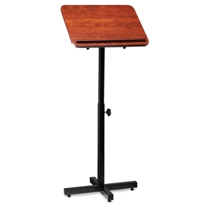 Lorell Furniture 69868 Floor Lectern, 20"x16-1/2"x48-7/8", Cherry by Lorell