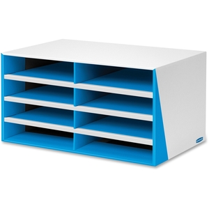 Fellowes, Inc 7649401 8-COMPARTMENT LIT SORTER BLUE by Fellowes