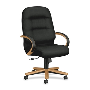 The HON Company 2191CNT10 Exec High Back Chair,26-1/4"x29-3/4"x46-1/2",HVST/BK Fabric by HON