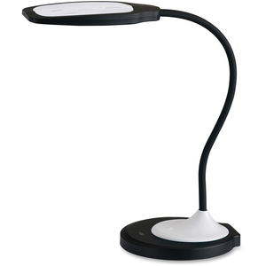 Lorell Furniture 21598 Table Lamp, LED, USB Charger, White by Lorell