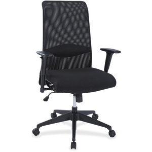 Lorell Furniture 34855 High Back Suspension Chair, Mesh Back, Black by Lorell