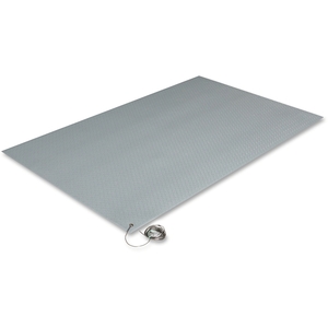 Crown Mats ZC0023GY Antistatic Comfort King Mat, Size 24 x 36, Gray (CWNZC0023GY) by Crown Mats