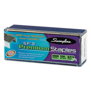 S.F. 3 Premium Chisel Point 105 Count Half-Strip Staples, 5000/Box by ACCO BRANDS, INC.