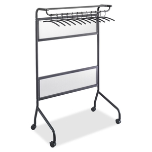 Safco Products 4601BL Garment Rack, Steel, w/Hangers, 40-1/4"x29-3/4"x58-3/4", BK by Safco