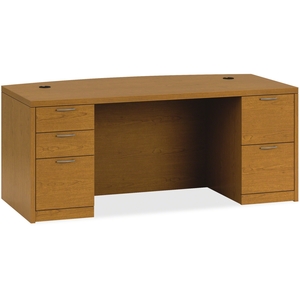 The HON Company 115899ACHH Double Pedestal Desk, 72"x36"x29-1/2", Bourbon Cherry by HON