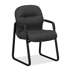 The HON Company 2093NT19T Sled Base Guest Chair, 23-1/4"x27-3/4"x36", Charcoal by HON