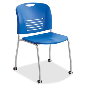 Safco Products 4291LA Stack Chairs, w/Casters, 22-1/2"x19-1/2"x32-1/2", 2/CT, BE by Safco