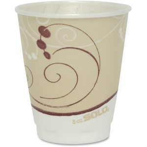 Thin Wall Foam Cups, Symphony, 8 oz, 300/CT, White by Solo