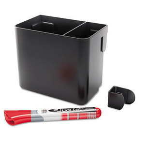 Quartet 85374 Prestige Connects 2 Accessory Storage Cup, 5 x 3 x 4, Plastic, Black by QUARTET MFG.