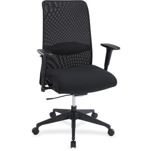 3M 34854 High Back Suspension Chair, Weight Control Tilt, Black by Lorell