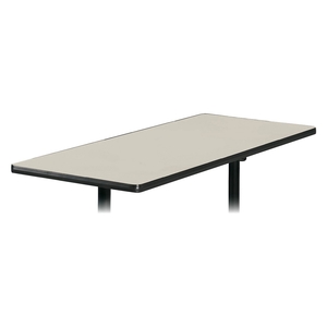 The HON Company BTR2460NQP Rectangular Tabletop, No Grommets, 60"x24", Light Gray by Basyx by HON