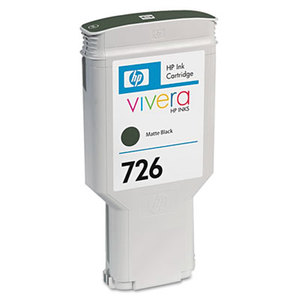 Hewlett-Packard CH575A CH575A (HP 726) Ink Cartridge, 300mL, Matte Black by HEWLETT PACKARD COMPANY