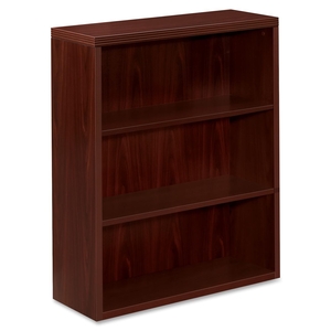 The HON Company 11553AXNN 3-Shelf Bookcase, 36"x13-1/8"x43-3/8", Mahogany by HON