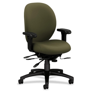 The HON Company 7628CU82T Managerial Mid-Back Chair, S.Glide, 27-1/8"x39"x42-1/2", OGN by HON