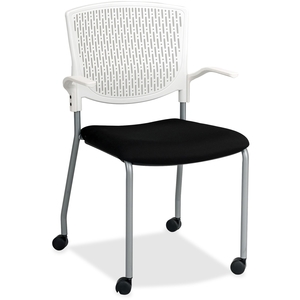 Lorell Furniture 25955 Plastic Back Guest Chair, 20-1/2"x22"x34-1/2", White by Lorell